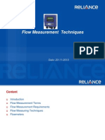 Flow Measurement Techniques: Brijesh B Menon C&I Department