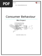 Consumer Behaviour: Mini Project