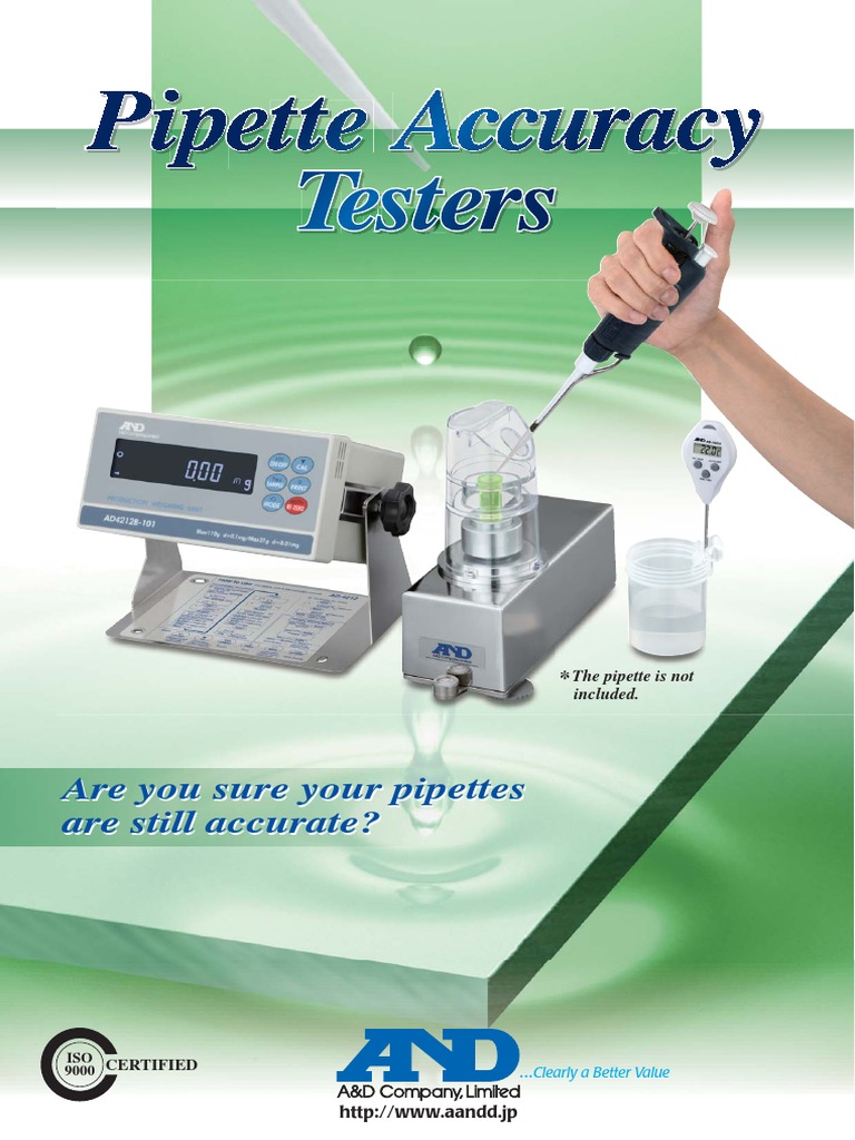 Pipette Accuracy And Precision Weighing Scale