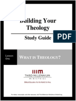 Building Your Theology - Lesson 1 - Study Guide