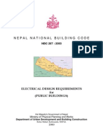 Nepal Building Code Electrical Design Requirements