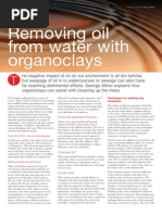 Removing Oil From Water With Organoclays: Cleaning Wastewater