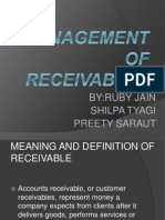 Management of Receivables