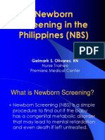 NBS Reporting for PMC-Ward a (Gelmark Olivares, RN)