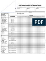 Products - Pre-Operational Checklist OC