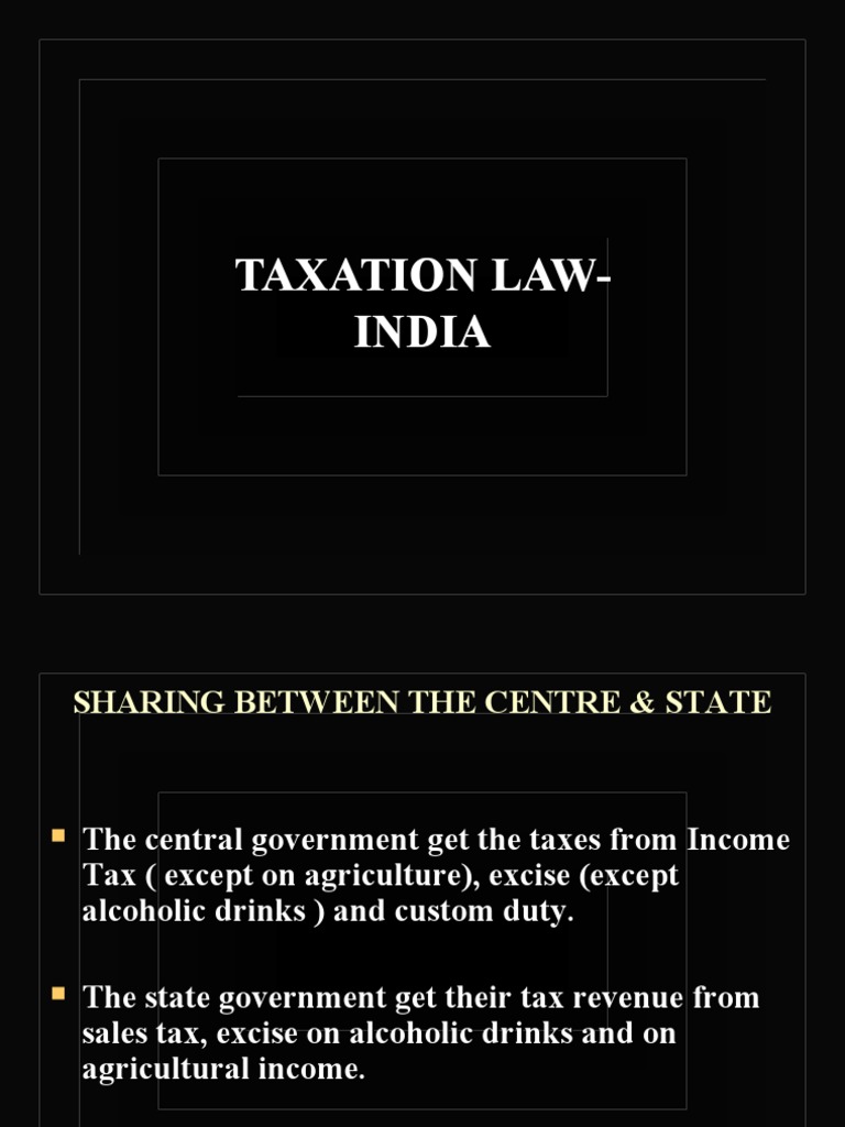 Indian Taxation Law PDF Excise Taxation