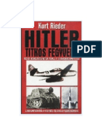 Kurt Rieder Hitler Titkos Fegyverei