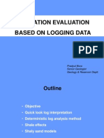 Formation Evaluation Based on Logging Data.