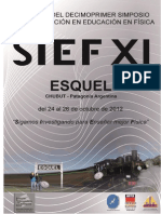 SIEF XI Educación Física Patagonia
