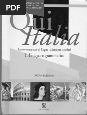 Qui Italia 1 - Lingua e Grammatica | PDF