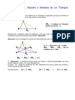 Trabalho Escolar Sobre Mediana Altura Bissetriz Mediatriz de Um Triangulo