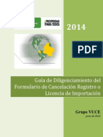 Guia Cancelacion de Licencias o Registro de Importacion VUCE