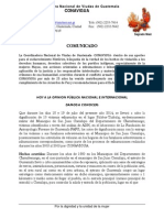 Comunicado Inhumación en COMALAPA 18 y 19 de JULIO 2014