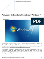 Acceso Remoto a W7