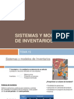 Sistemas y Modelos de Inventarios
