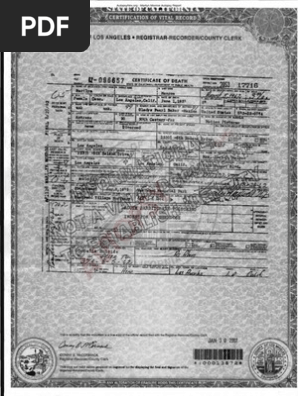 Monroe, Marilyn Report