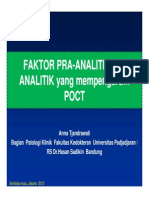 FAKTOR PRA-ANALITIK Dan ANALITIK Yang Mempengaruhi POCT-Anna Tjandrawati (Compatibility Mode)