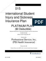 Brochure of PSI Platinum Plan Approved by WSU