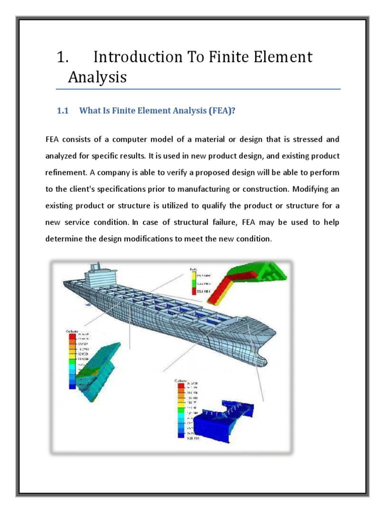 Understanding Finite Element Analysis | PDF | Finite Element Method ...