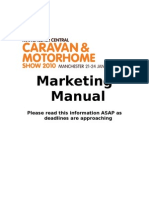 Marketing Manual: Please Read This Information ASAP As Deadlines Are Approaching