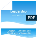 Leadership Art and Science Chap 1234