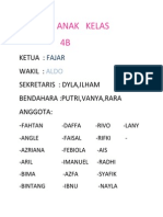 Daftar Anak Kelas 4b