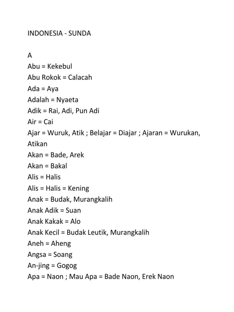 Indonesia Sunda