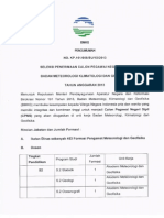 Dokumen Pengumuman Seleksi Penerimaan Calon Pegawai Negeri Sipil Bmkg Tahun Anggaran 2013