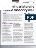 Designing a Laterally Loaded Masonry Wall