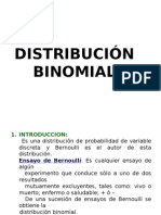 DISTRIBUCION BINOMIAL