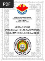 Kertas Kerja Penubuhan Kelab Taekwondo-Kms