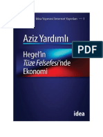 Aziz Yardimli - Hegel'in Tüze Felsefesinde Ekonomi