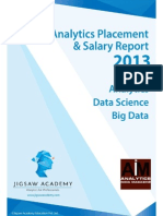 Analytics Placement and Salary Report 2013 Jigsaw PDF