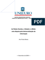 BESSA, AP. As Redes Sociais, o Estado e a Mídia