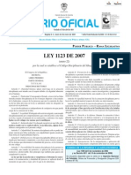 Ley 1123 de 2007
