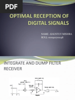 Optimal Reception of Digital Signals