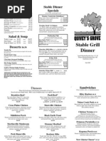 Quivey's Grove Fall Menu