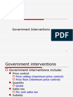 Government Interventions