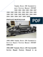1982-2009 Yamaha Bravo 250 Snowmobile Service Repair Factory Manual INSTANT DOWNLOAD (1982 1983 1984 1985 1986 1987 1988 1989 1990 1991 1992 1993 1994 1995 1996 1997 1998 1999 2000 2001