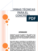 Normas Técnicas para El Concreto .... Diapositivas