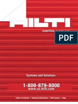 HILTI System & Solution, PDF, Drill