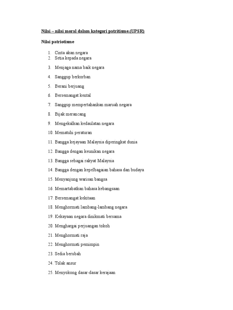 Nilai Patriotisme Pdf