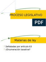 PROCESO LEGISLATIVO