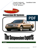 Lincoln Continental 1995 - 2002 Without Ride Light Disarm Instructions
