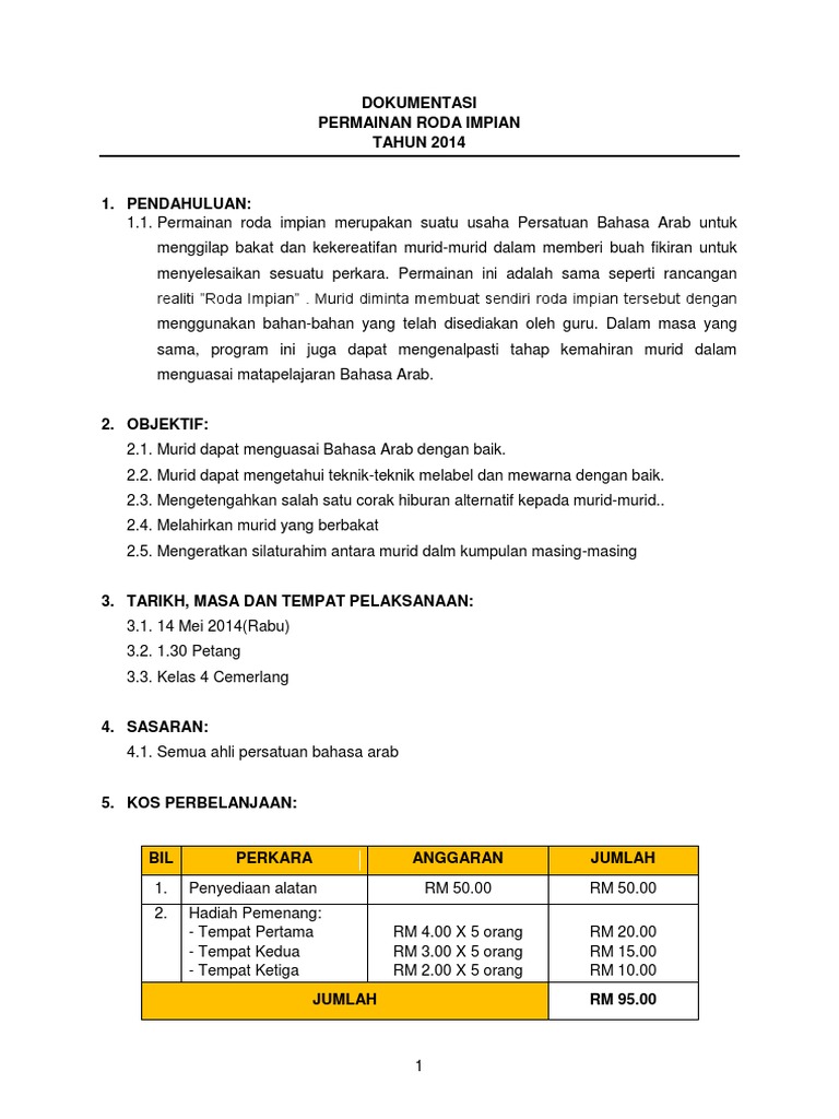 Dokumentasi Roda Impian Pdf