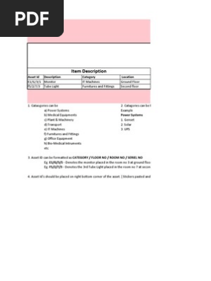 Asset Register