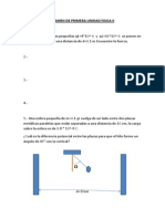 Examen de Primera Unidad Fisica II