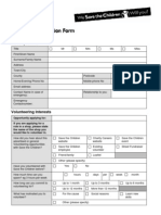 Vounteer Reg Form