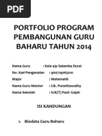 Portfolio Program Pembangunan Guru Baharu Tahun 2014