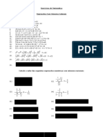 Exercícios de Matemática - E.E.E.F.M John Kennedy